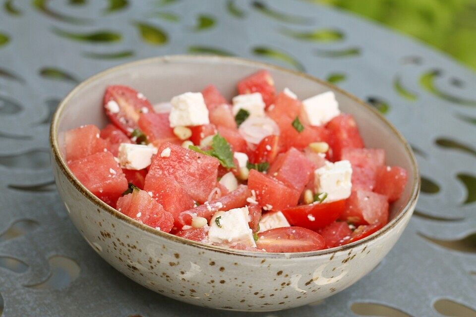 Wassermelonensalat