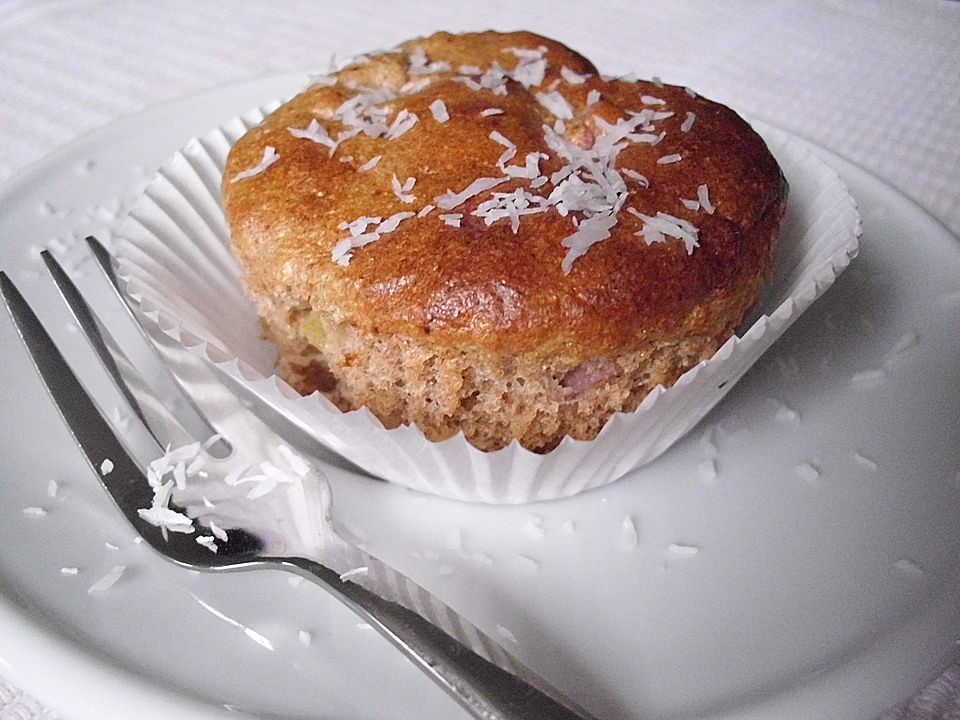 Rhabarber-Muffins aus Vollkornmehl| Chefkoch