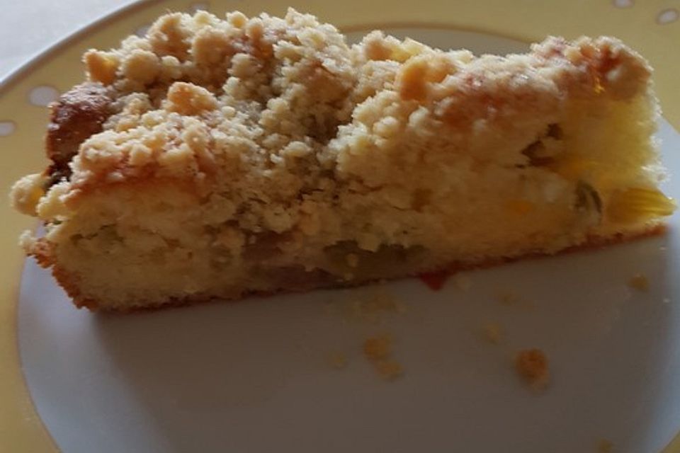 Rhabarber-Streusel-Kuchen