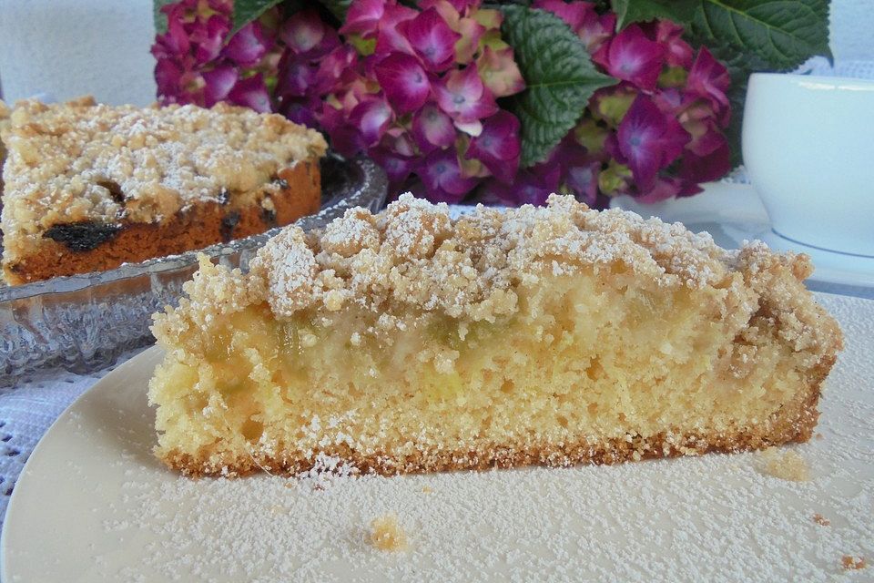 Rhabarber-Streusel-Kuchen