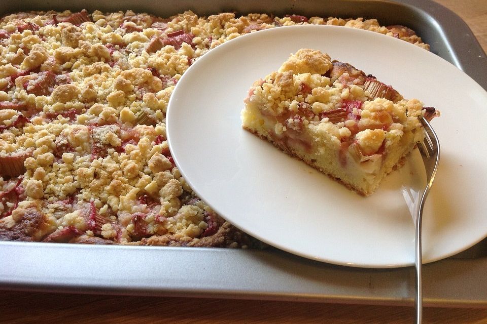 Rhabarber-Streusel-Kuchen