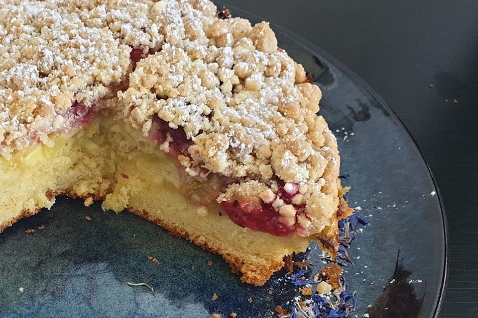 Rhabarber-Streusel-Kuchen