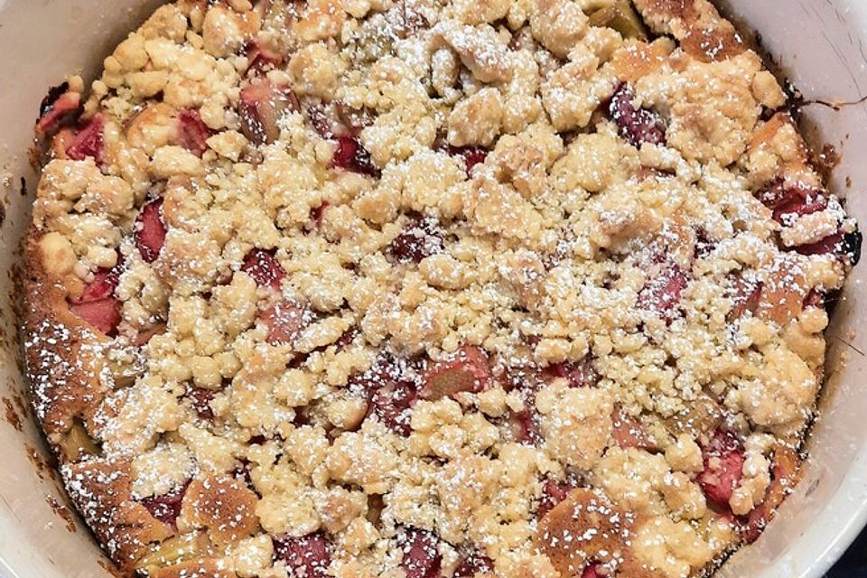 Rhabarber-Streusel-Kuchen