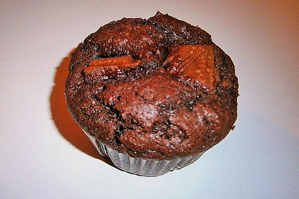 Erdnussbutter Brownie Muffin