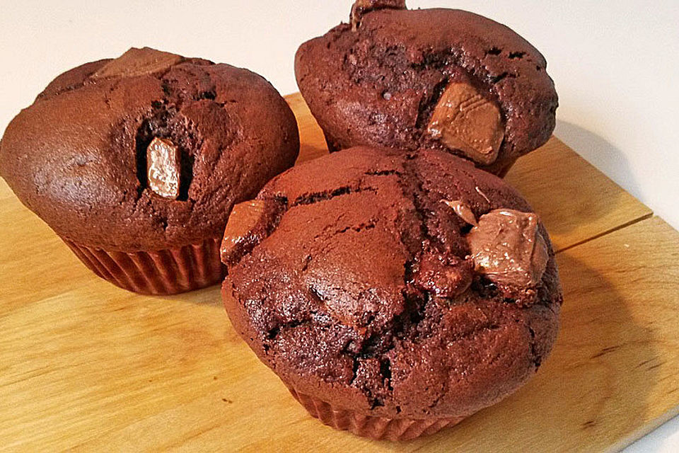 Erdnussbutter Brownie Muffin