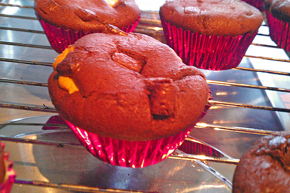 Erdnussbutter Brownie Muffin