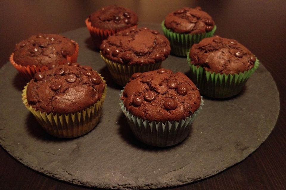 Erdnussbutter Brownie Muffin