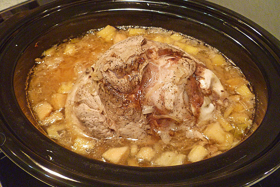 Eisbein mit Sauerkraut für den Slow Cooker