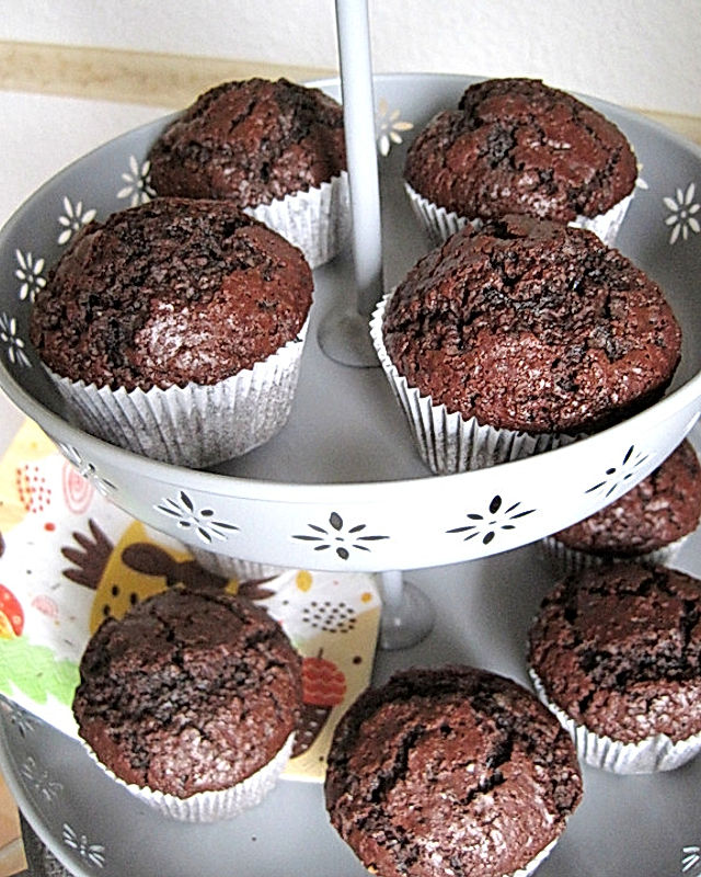Schokoladen-Sirup-Muffins