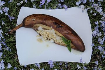 Gegrillte Bananen mit Kokosbutter