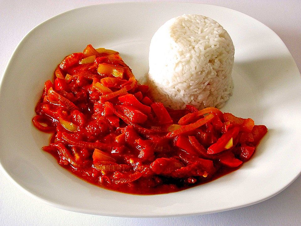 Paprikagemüse an Reis von VallHall| Chefkoch