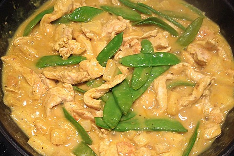 Hähnchencurry mit Reis