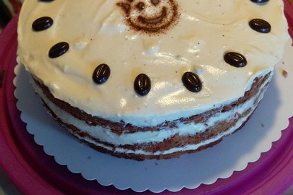 Schnelle Tiramisu - Torte ohne Backen