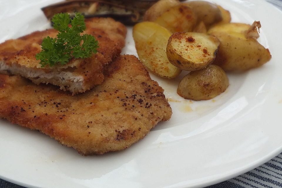 Fletchers Wiener Schnitzel mit Bratkartoffeln