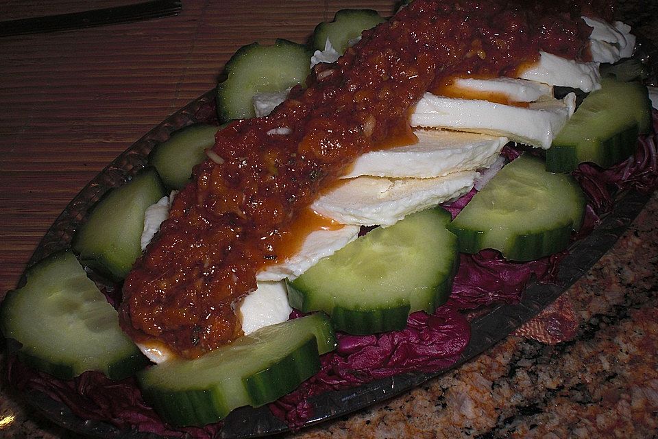 Mozzarellasalat auf römische Art