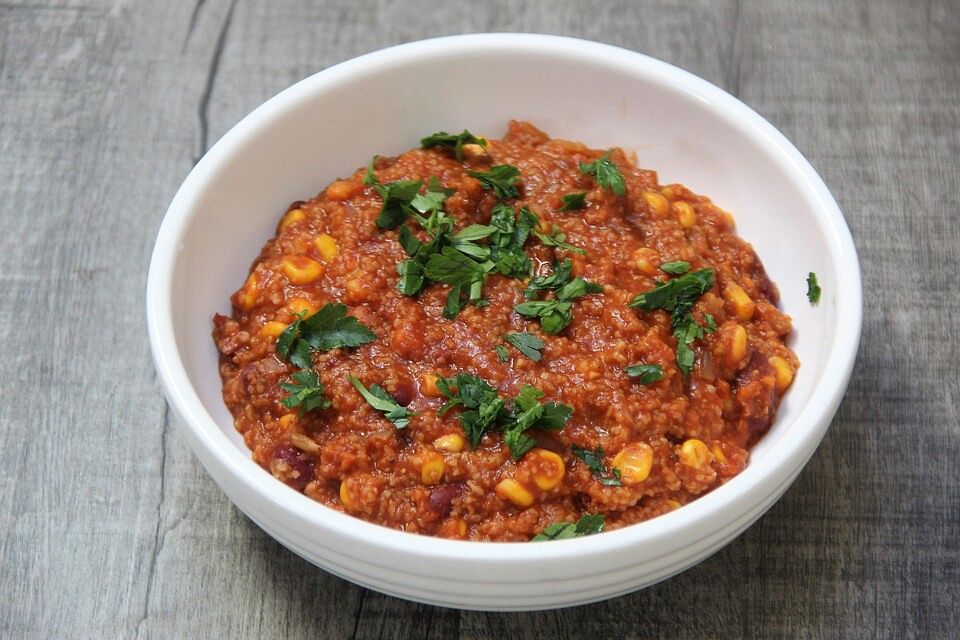 Chili sin Carne mit Grünkern