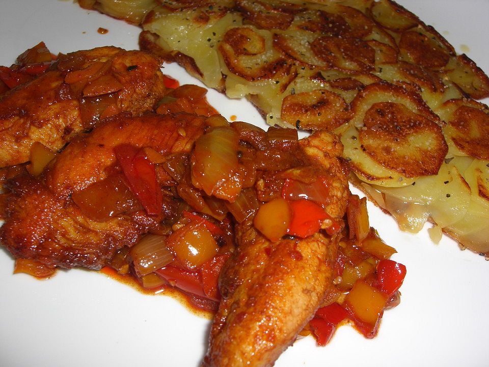 Karamellisierte Zwiebeln mit Hühnerbrust von ColourCook| Chefkoch