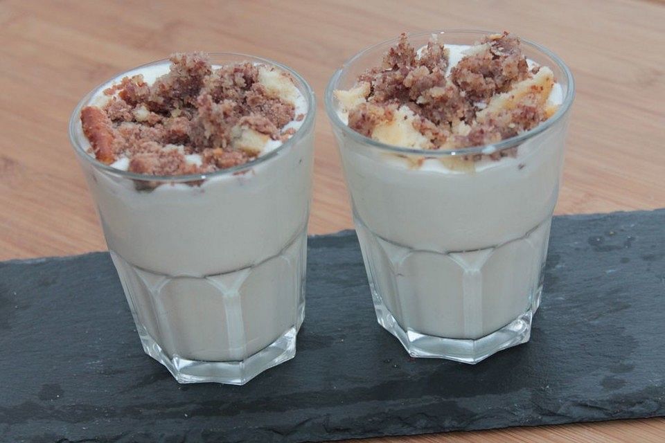 Quark-Sahne Dessert mit feiner Vanillenote