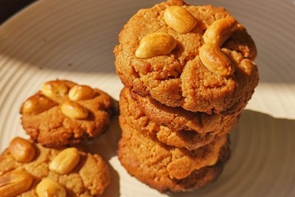 Low Carb Erdnussbutterkekse Low Carb Erdnussbutterkekse