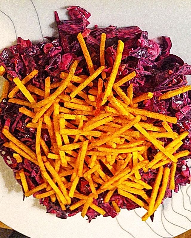 Rote-Bete-Salat mit Chipssticks