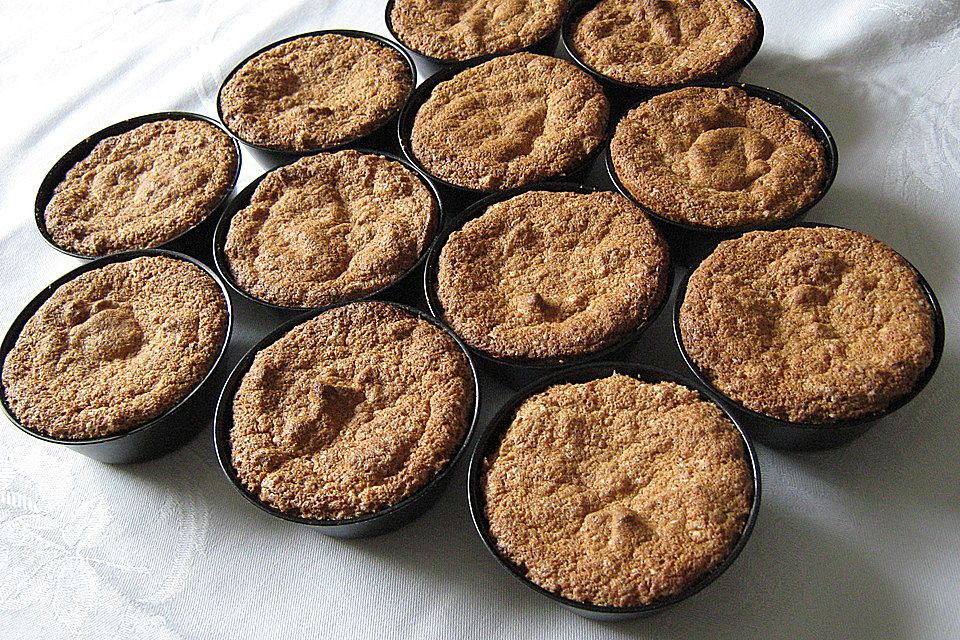 Nuss-Brösel-Muffins in Weißwein