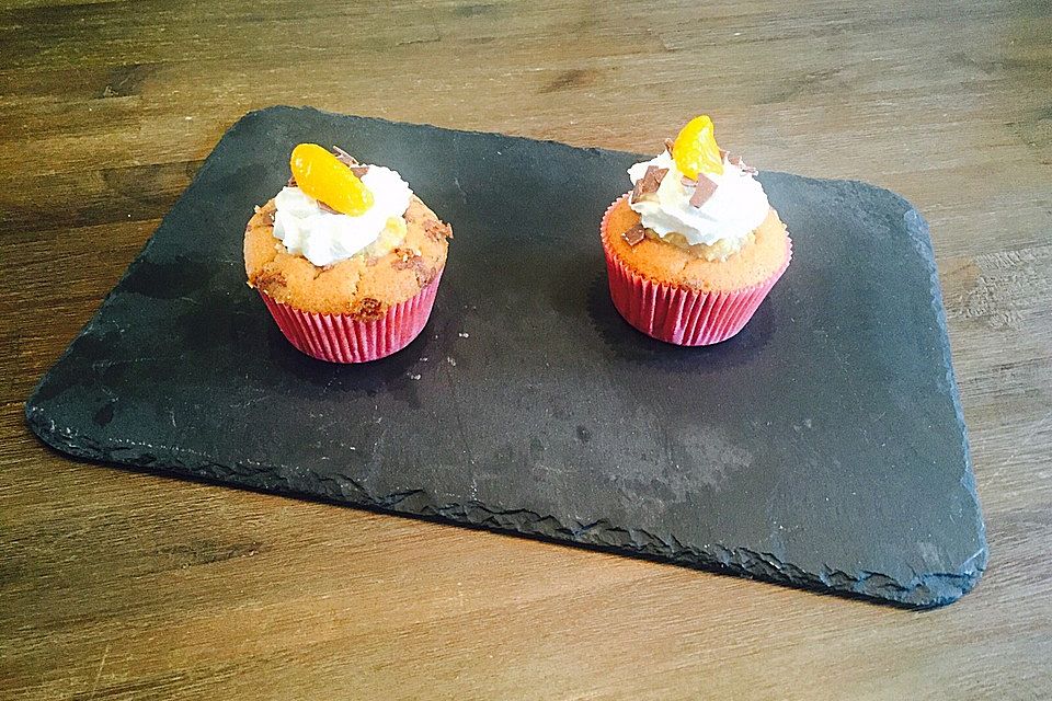 Mandarinen-Sahne-Cupcake