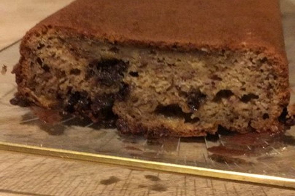 Schoko-Bananenbrot mit Joghurt