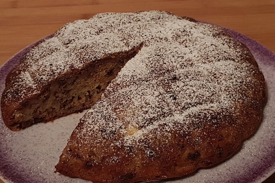 Schoko-Bananenbrot mit Joghurt