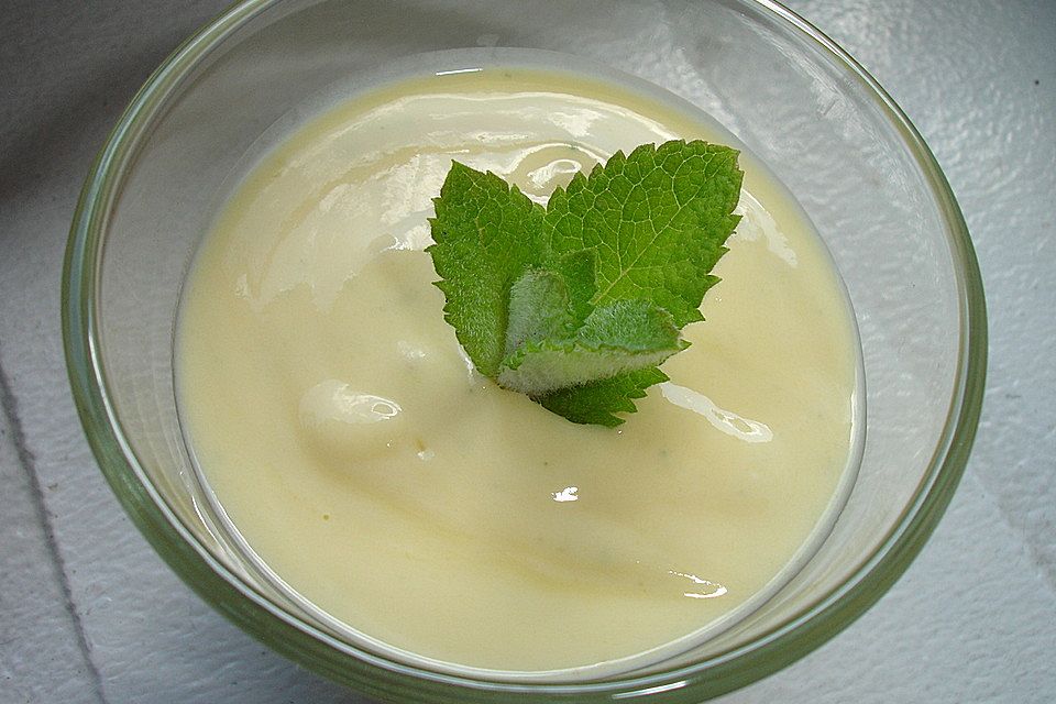 Mango-Joghurt mit Minze