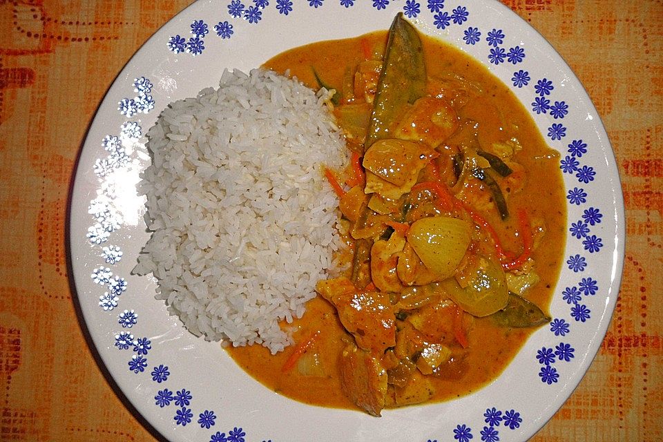 Hähnchenkorma mit Kokos-Mango-Sauce