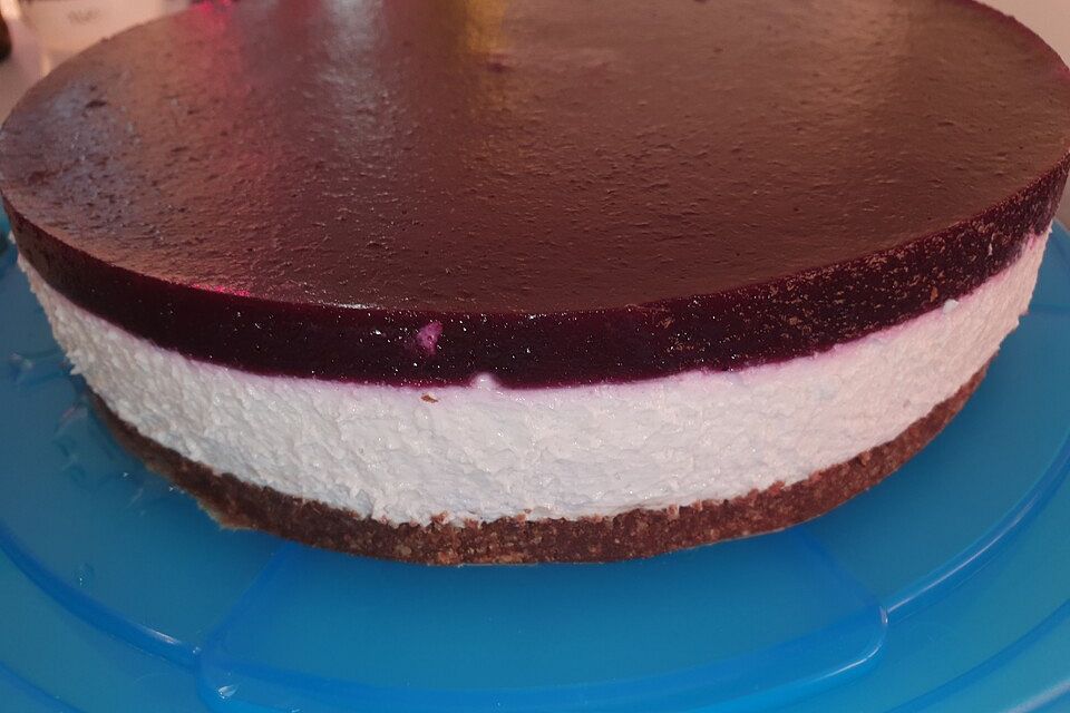 Blueberry Cheesecake mit Crunchy-Boden