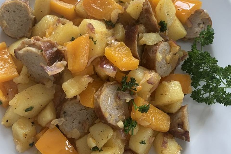 Kartoffel - Bratwurst - Pfanne