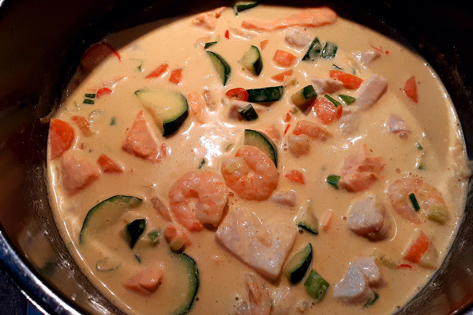 Fischcurry auf Goa-Art