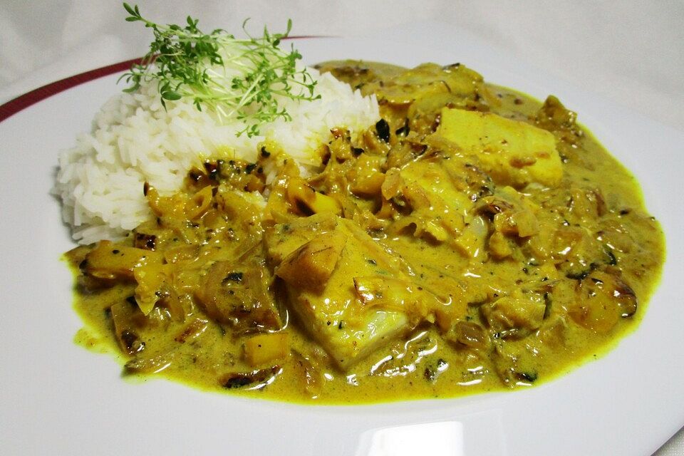 Fischcurry auf Goa-Art