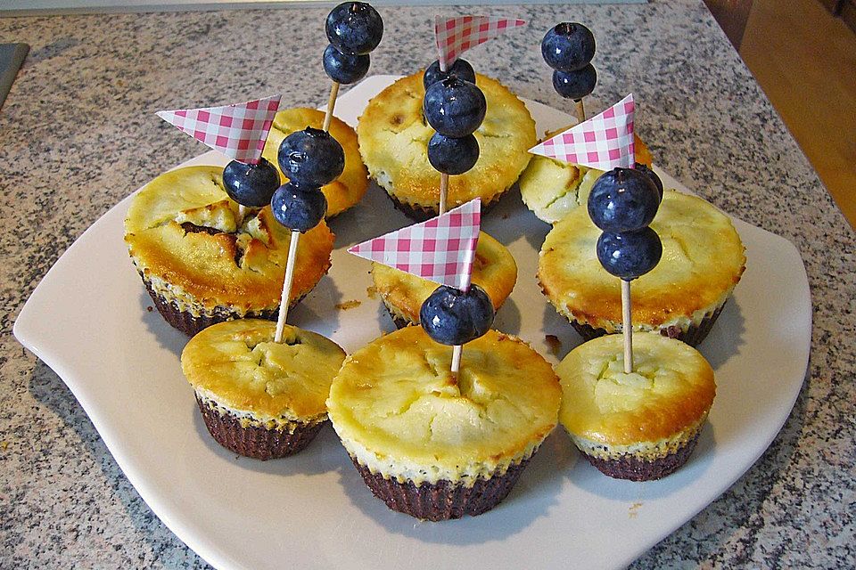 Mini Brownie Cheesecakes