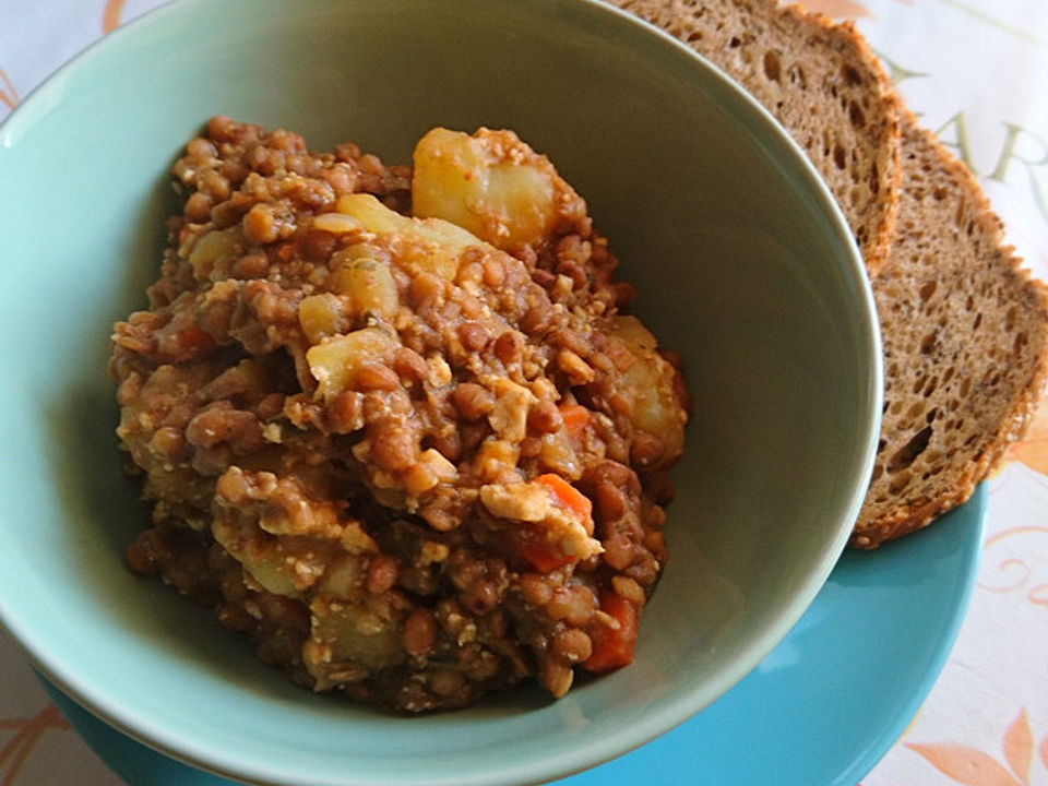 Vegetarischer Linseneintopf mit Räuchertofu von jjsexy| Chefkoch