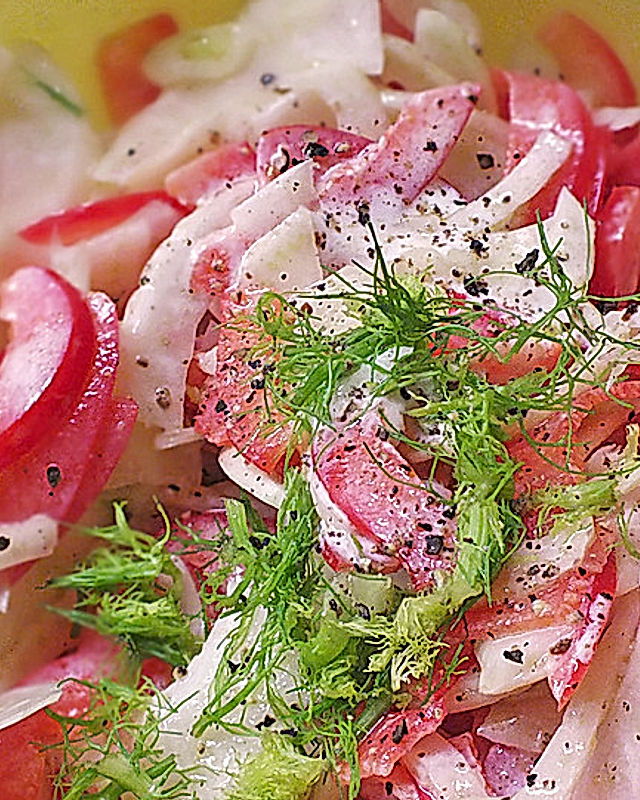 Fenchel-Paprika Salat