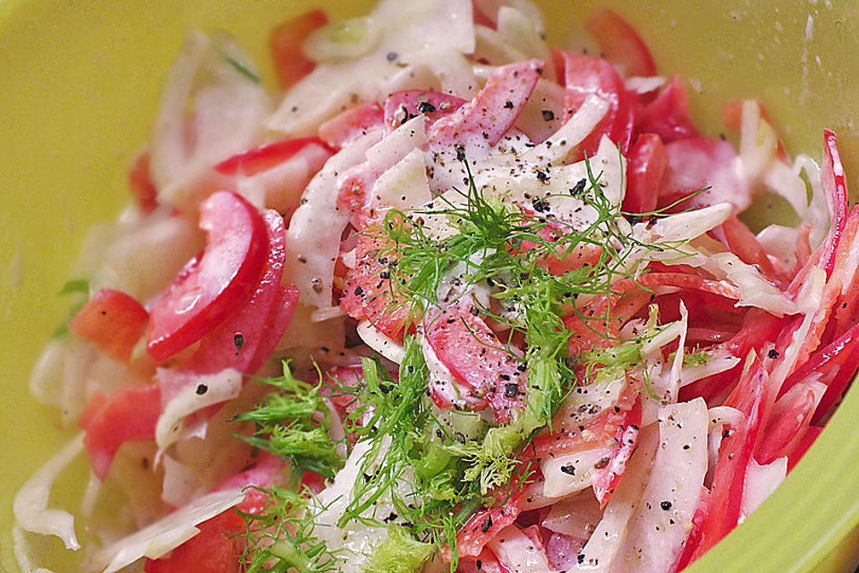 Fenchel-Paprika Salat