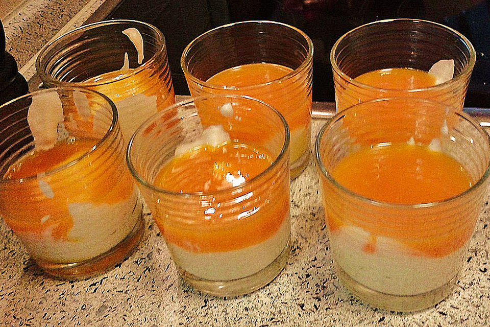 Mascarponecreme mit Orangensauce