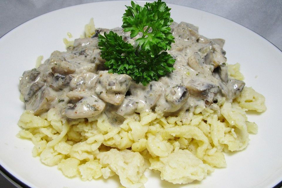 Cremige Champignonsauce Cremige Champignonsauce