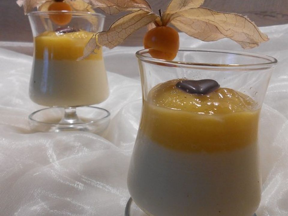 Kokosmilch-Vanillepudding mit Mango von Federprinzessin| Chefkoch