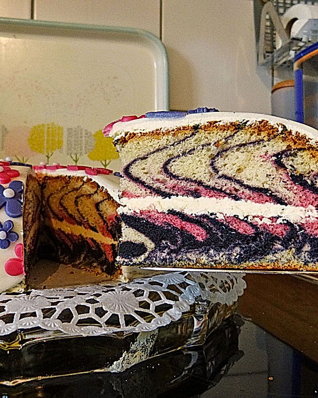 Pink-Zebra-Kuchen