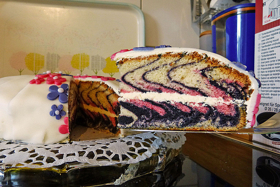 Pink-Zebra-Kuchen