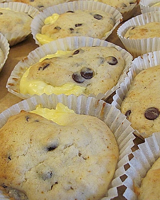 Bananen-Pudding-Muffins