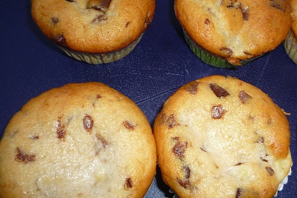 Bananen-Pudding-Muffins