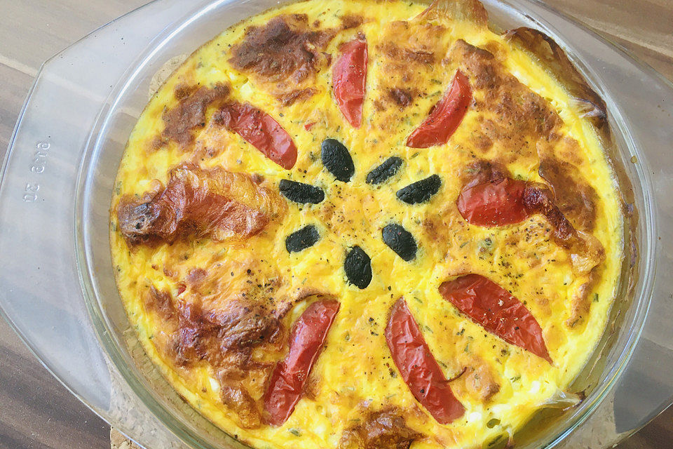 Low Carb Auflauf mit Hüttenkäse