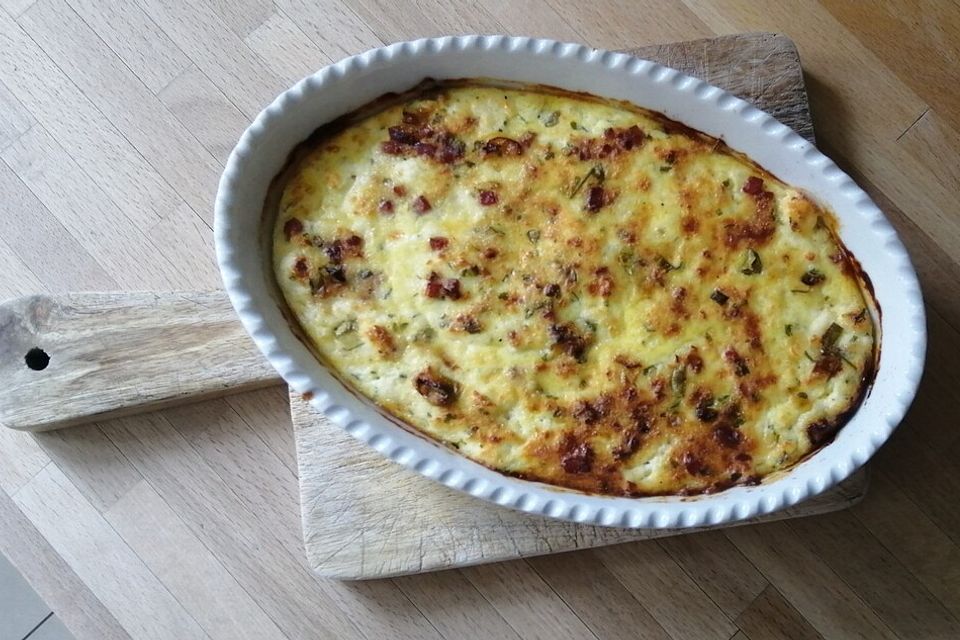 Low Carb Auflauf mit Hüttenkäse