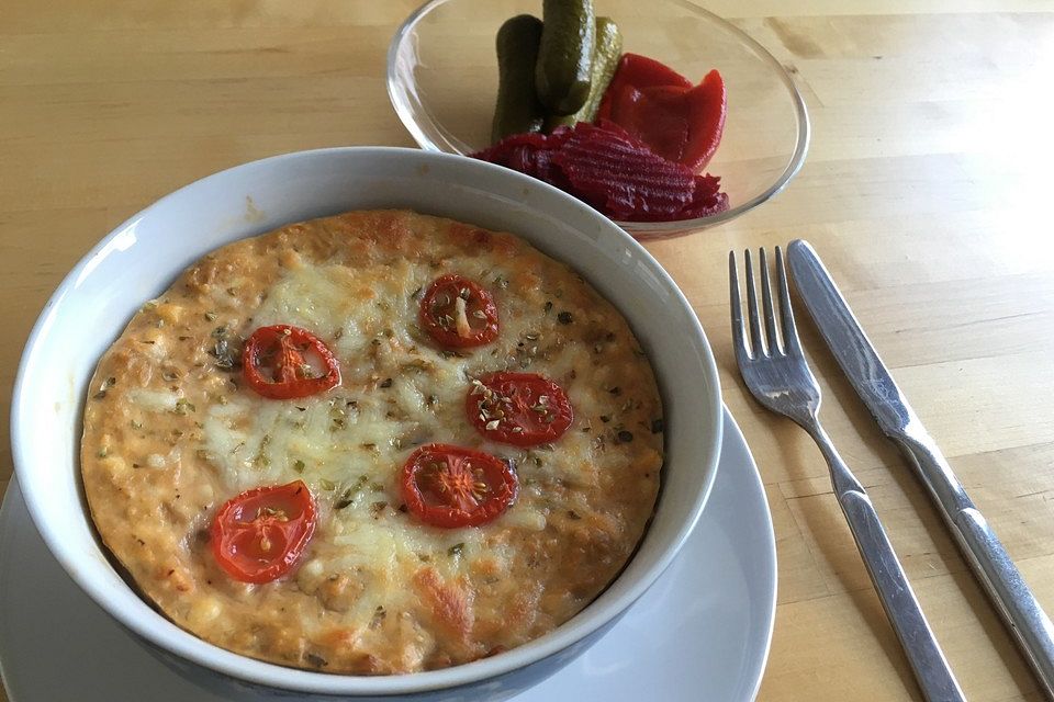 Low Carb Auflauf mit Hüttenkäse