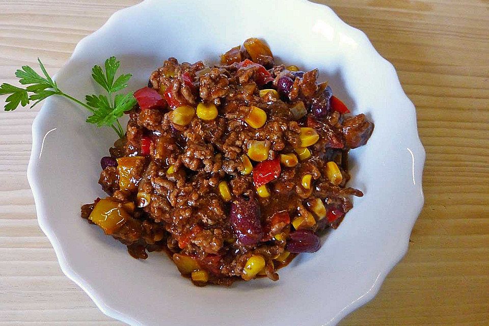 Einfaches Chili Con Carne mit Schokolade