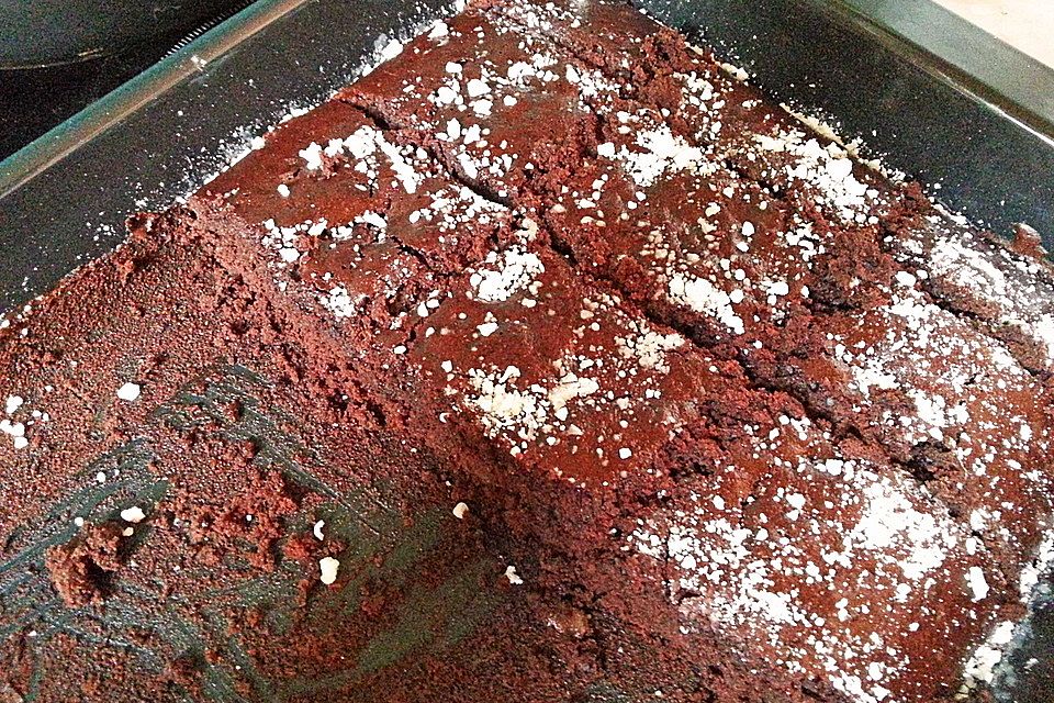 Vegane Brownies, Variante mit Datteln